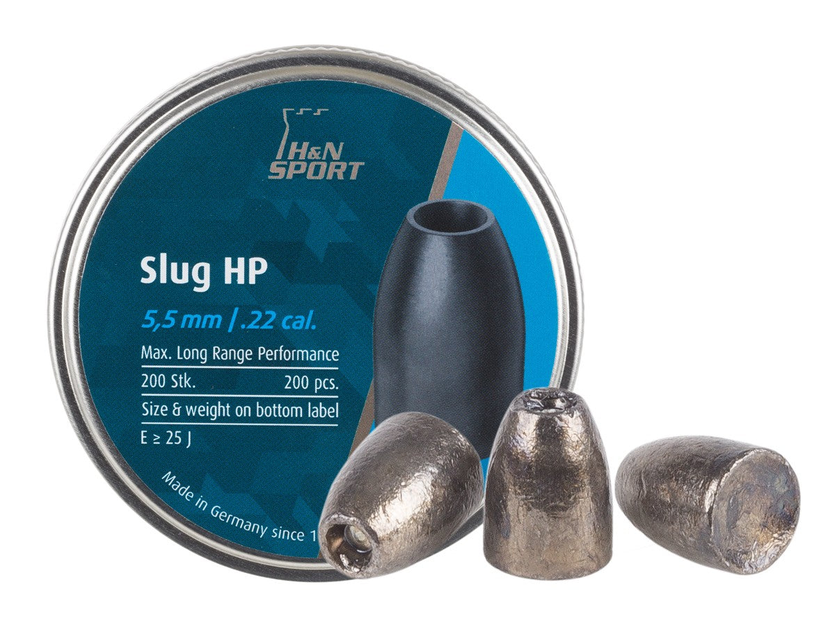 .22 Cal 40 Grain Dimple Nose Solid Pellets - 100 Count For Airguns