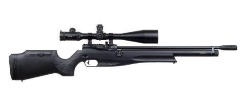 Reximex Daystar PCP Air Rifle 5.5mm/0.22 - Black With Reximex Silent Force Sound Moderator