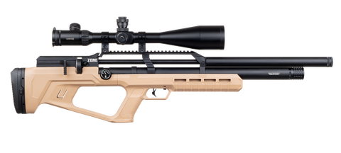 Reximex Zone PCP Air Rifle 5.5mm/0.22 - FDE With Reximex Silent Force Sound Moderator