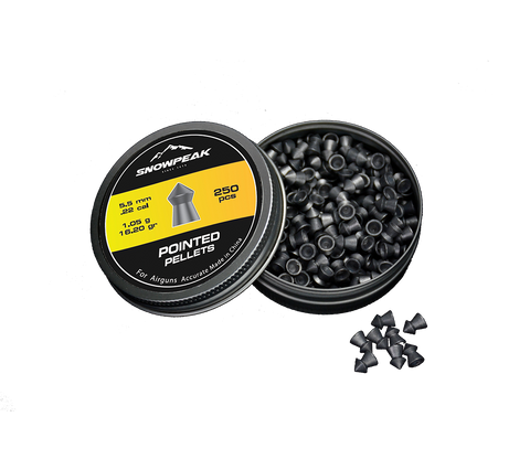 Snowpeak Pointed Pellets .22 Cal, 16.20 Grains, 250ct