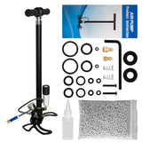 Tuxing 4 Stage Handpump with Dry Pack for PCP Air Rifle - Black (TXHP005)