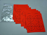 Adhesive Shooting Targets 2.5" (4 Targets/Sheet) - 10 Sheets Orange Color