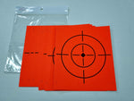 Adhesive Shooting Targets 5" (1 Target/Sheet) - 10 Sheets Orange Color