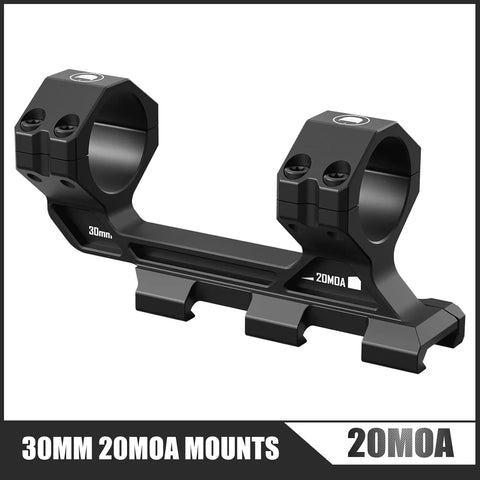 Discovery Optics Cantilever Scope Mount 20 MOA 30mm Tube for Picatinny Rail - High (1.5")