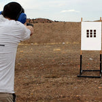 Reflective Adhesive Targets 2" - Green Square/Red Bullseye (200 Targets Per Roll)