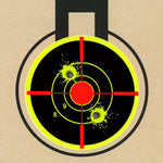 Reflective Adhesive Targets 3" - Green Circle/Red Bullseye (100 Targets Per Roll)