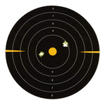 Allen EZ Aim Reflective Adhesive Bullseye Target 12" (5 Sheets Per Pack) - 15317