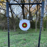 Reflective Adhesive Targets 3" - Black/Orange Bullseye (100 Targets Per Roll)