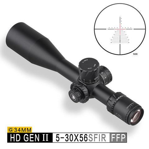 Discovery Optics HD Gen 2 5-30x56 SFIR FFP-Z ZERO-STOP 34mm Scope (MRAD)