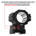 Discovery Optics 6061 Height Adjustable 25.4mm/30mm Scope Rings For Picatinny Rail