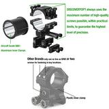 Discovery Optics 6061 Height Adjustable 25.4mm/30mm Scope Rings For Picatinny Rail