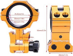 West Hunter Adjustable Scope Mount High 25/30mm Scope And 11mm Dovetail Rail - Golden