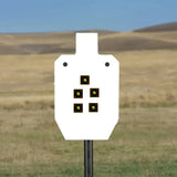 Reflective Adhesive Targets 2" - Green Square/Red Bullseye (200 Targets Per Roll)