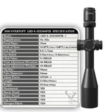 Discovery Optics LHD 8-32x56 SFIR FFP-Z 34mm Scope (MRAD)