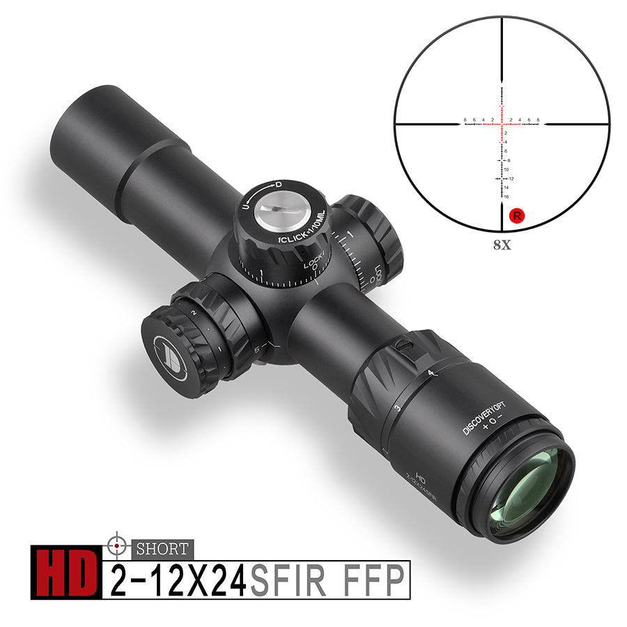 Scope Pak Discovery HD 2-12x24 SFIR FFP Compact Scope In Pakistan - Shooter's De ...