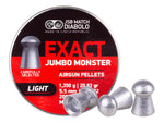 JSB Exact Jumbo Monster Light .22 Cal, 20.83 Grains, Domed, 200ct