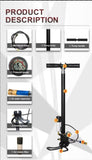 Tuxing 4 Stage Handpump with Dry Pack for PCP Air Rifle - Black (TXHP005)