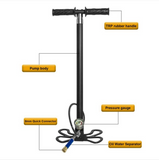 Tuxing 4 Stage Handpump for PCP Air Rifle - Black (TXHP004)