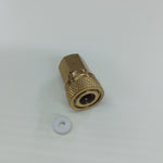 Adaptor Female QD To Female M10 - Brass