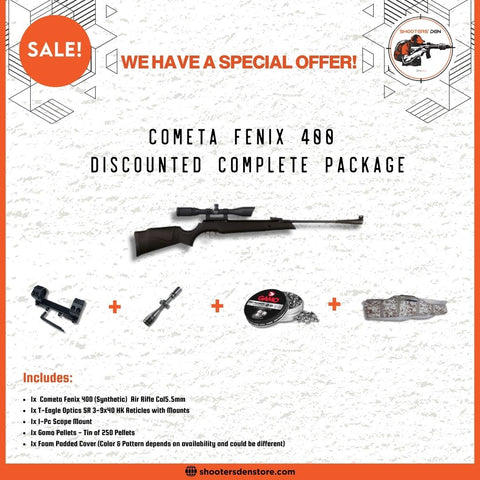 Cometa Fenix 400 Galaxy (Synthetic) Airgun 5.5mm/0.22 Discounted Complete Package