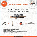 Reximex Throne Gen 2 - FDE PCP Airgun 5.5mm/0.22 Discounted Package