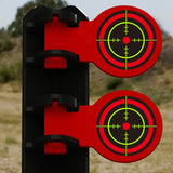 Reflective Adhesive Targets 3" - Black/Orange Bullseye (100 Targets Per Roll)
