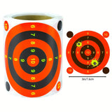 Reflective Adhesive Targets 3" - Orange Numbered (100 Targets Per Roll)