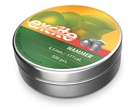 H&N Excite Hammer Pellets .177 Cal, 7.87 Gr, Round-Head, 500ct