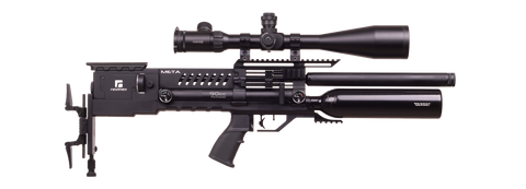 Reximex Meta Plus PCP Air Rifle 5.5mm/0.22 - Black Aluminum