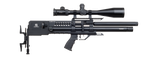 Reximex Meta PCP Air Rifle 5.5mm/0.22 - Black Aluminum With Reximex Silent Force Sound Moderator