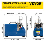 Vevor High Pressure 220v Air Compressor with Auto Stop Feature  - Blue