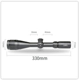 T-Eagle SR 3-9x40 AO IR HK Reticle Scope - Black