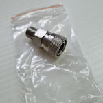 Male BSPP 1/8 to Female QD Adaptor - Stainless Steel