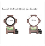 T-Eagle 25/30mm Scope Mount, 22mm Rail with Bubble Level Tan Color - Y035S