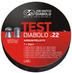 JSB Match Diabolo Test Sampler, .22 Cal, Round Nose & Pointed, 7 Pellet Types, 210ct