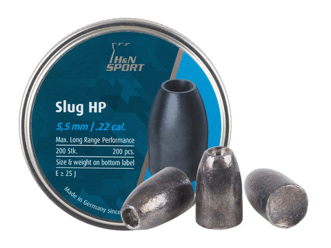 H&N Slug HP, .218 Cal., 30 Grains, Hollowpoint, 200ct