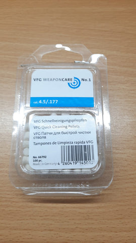 VFG Weapon Care Quick Felt Cleaning Pellets - 4.5mm/0.177