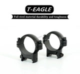 T-Eagle 30mm Scope Mount, 22mm Picatinny Rail - STEEL20