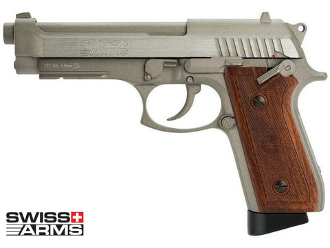 Swiss Arms SA92 SS Beretta Type Co2 Powered BB Air Pistol 4.5mm/0.177 - Blowback