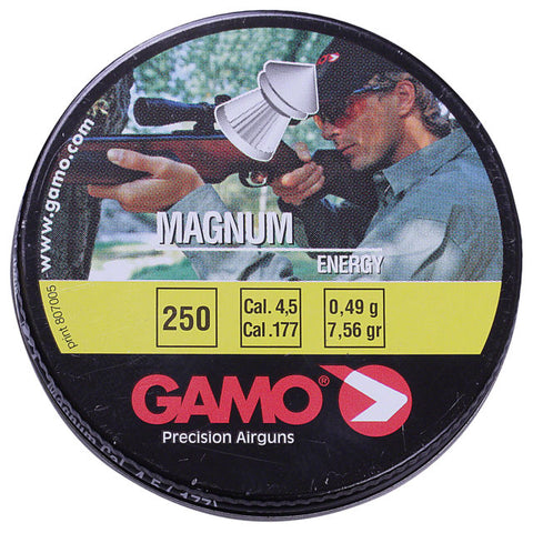 Gamo Magnum Energy .177 Cal, 7.56 Grains, Pointed, 250ct - Pack of 3 Tins